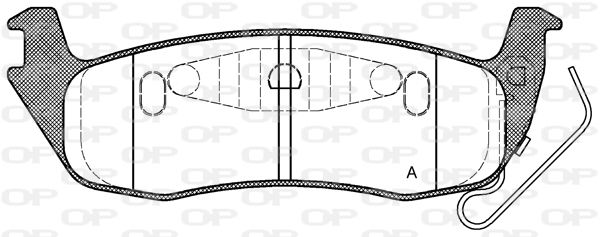 OPEN PARTS Bremžu uzliku kompl., Disku bremzes BPA1106.10